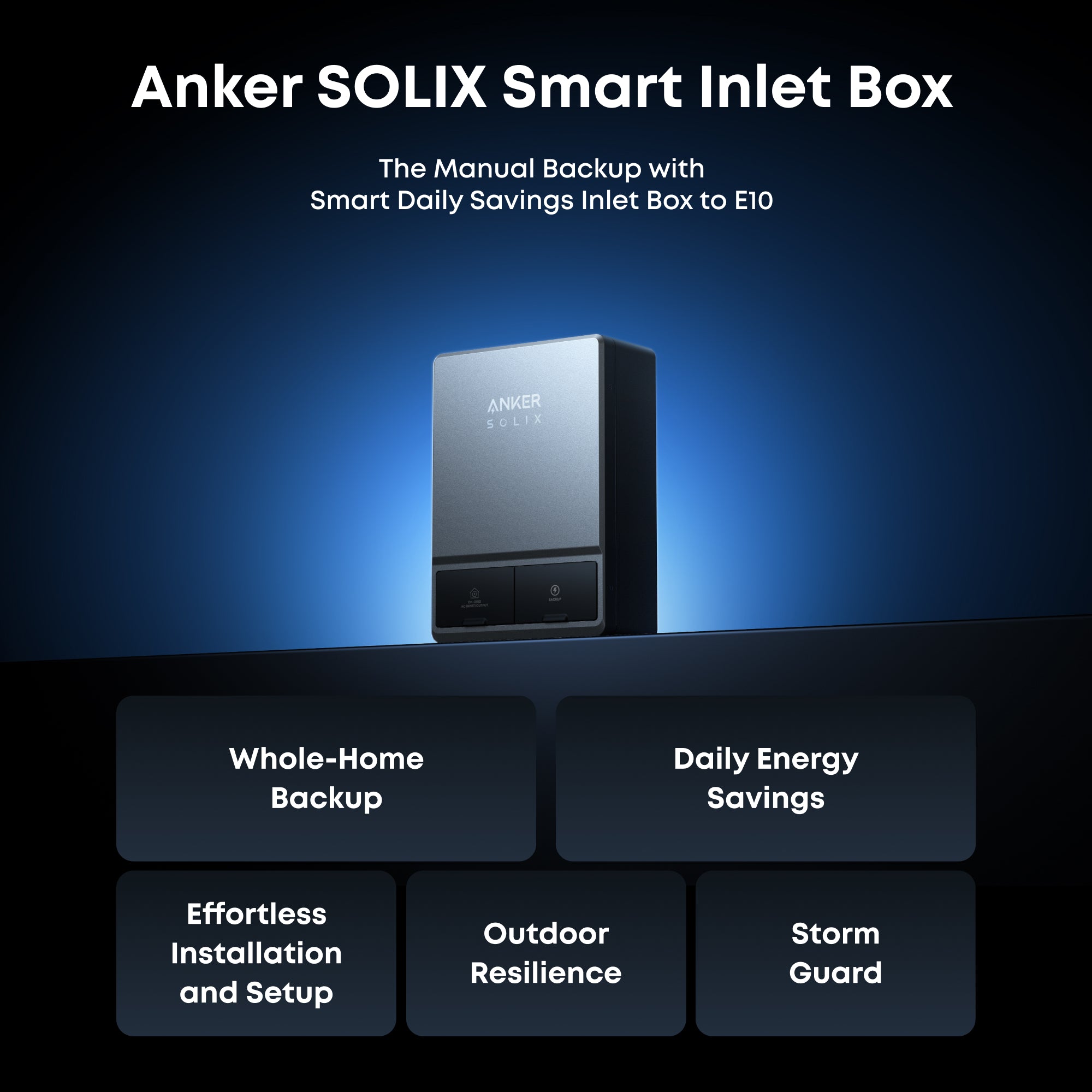 Anker AS211141 E10 Smart Inlet Box | Smart Grid & Storm-Guard - Image 2