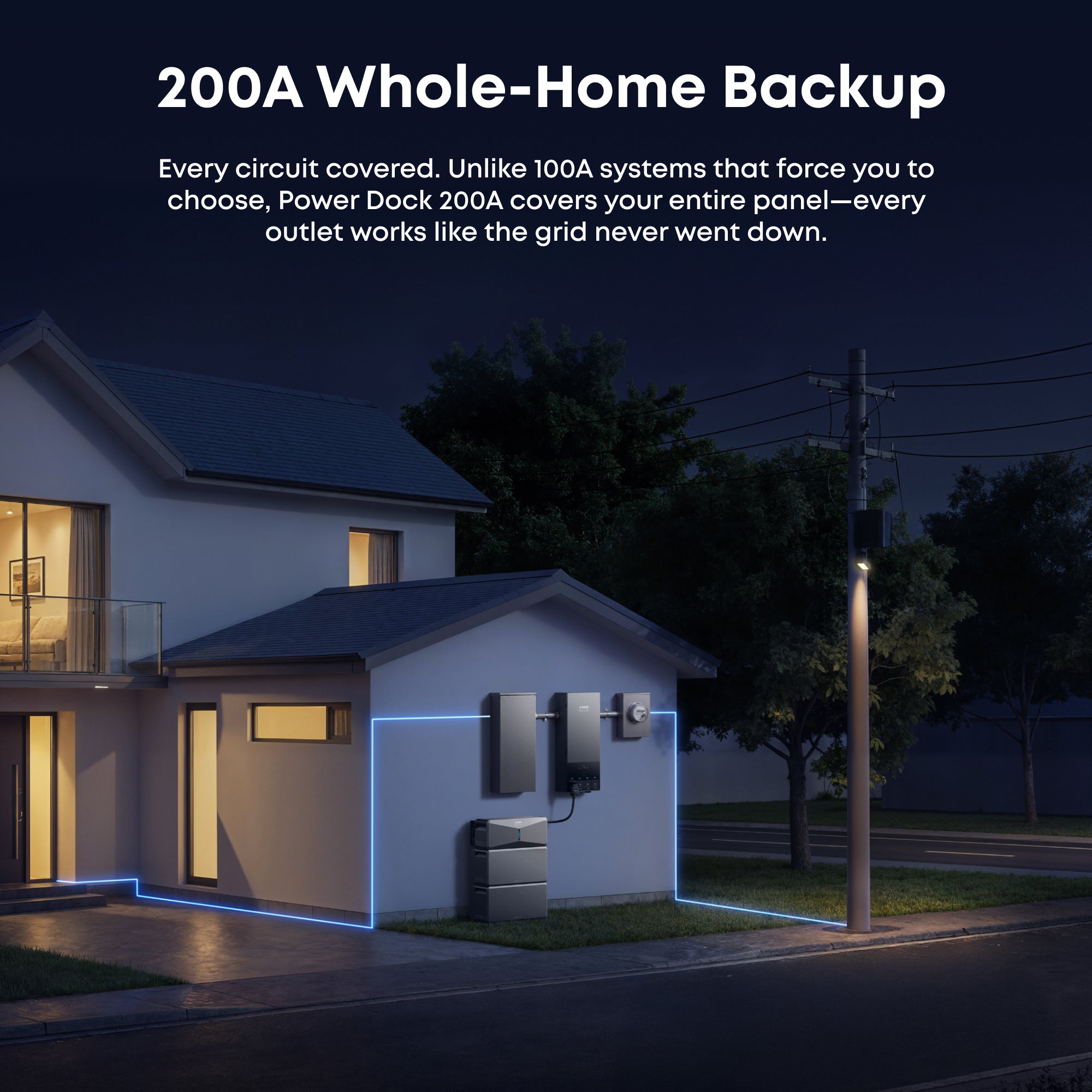 Anker AX170J40 Power Dock for E10 Automatic Backup Kit | 10-30kW Turbo Output | Smart Grid & Storm-Guard - Image 3