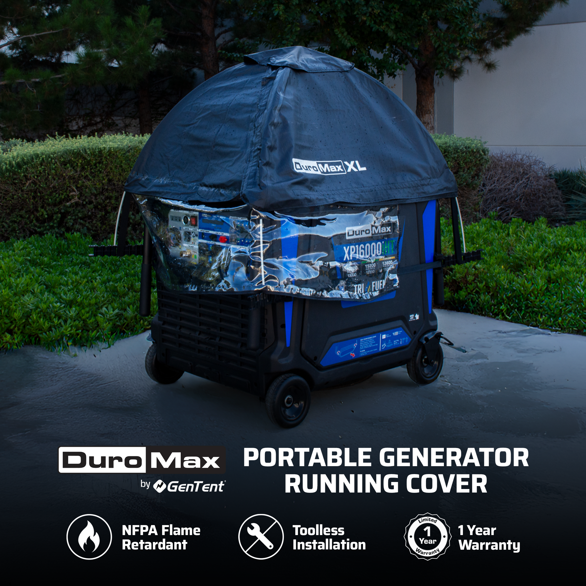 DuroMax DMX-GTV-XL Inverter Generator Tent All Weather Cover Kit - XL - Image 2