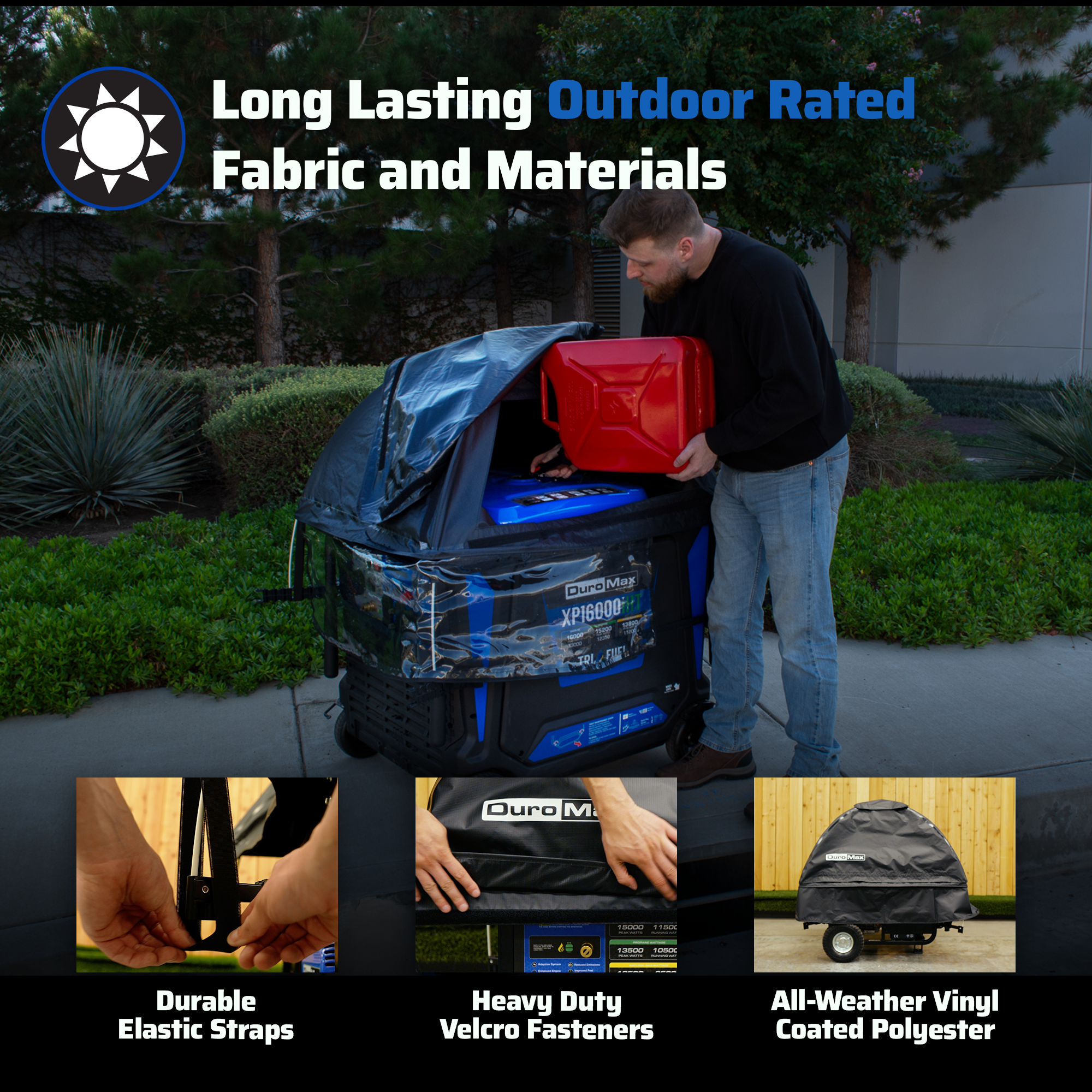 DuroMax DMX-GTV-XL Inverter Generator Tent All Weather Cover Kit - XL - Image 5