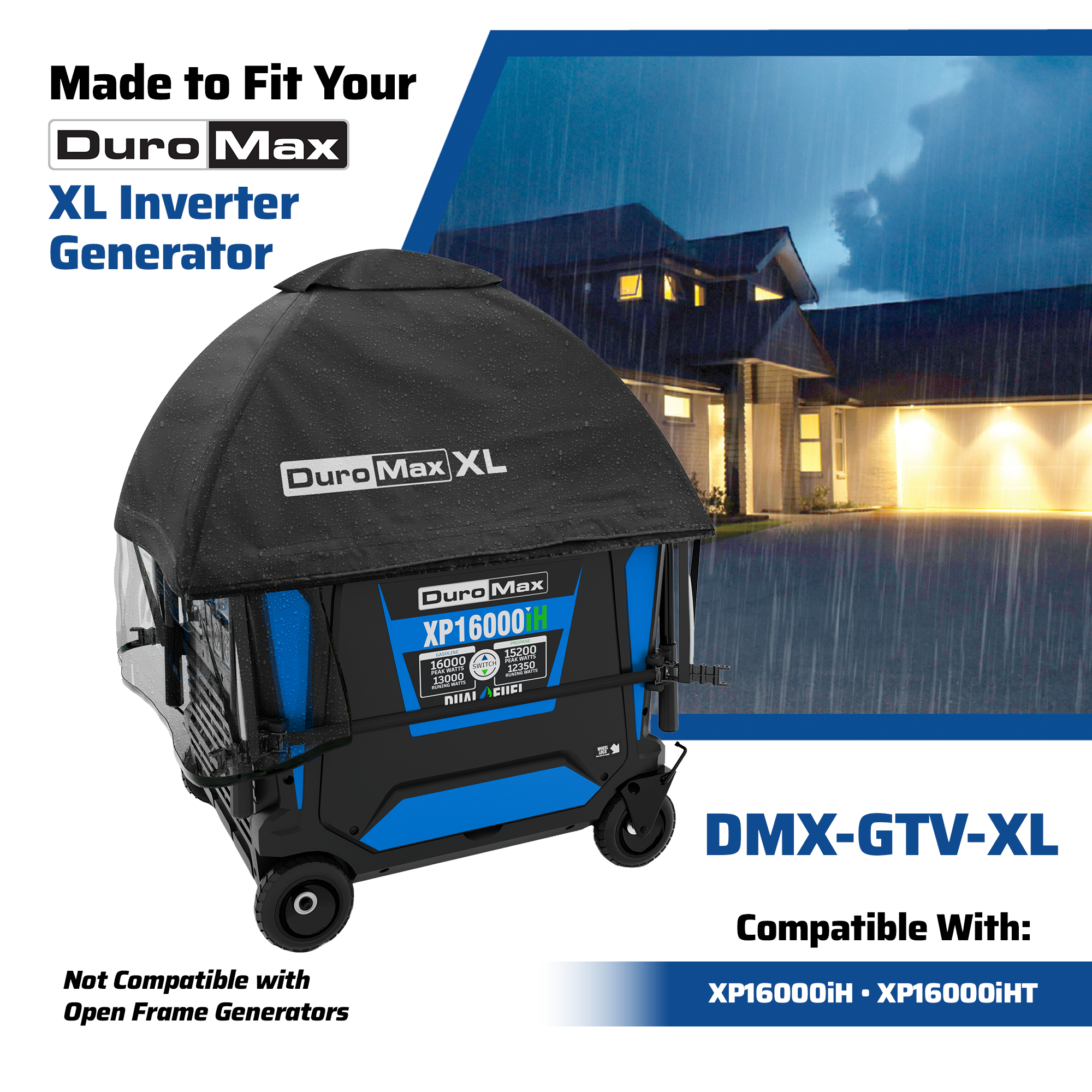 DuroMax DMX-GTV-XL Inverter Generator Tent All Weather Cover Kit - XL - Image 7