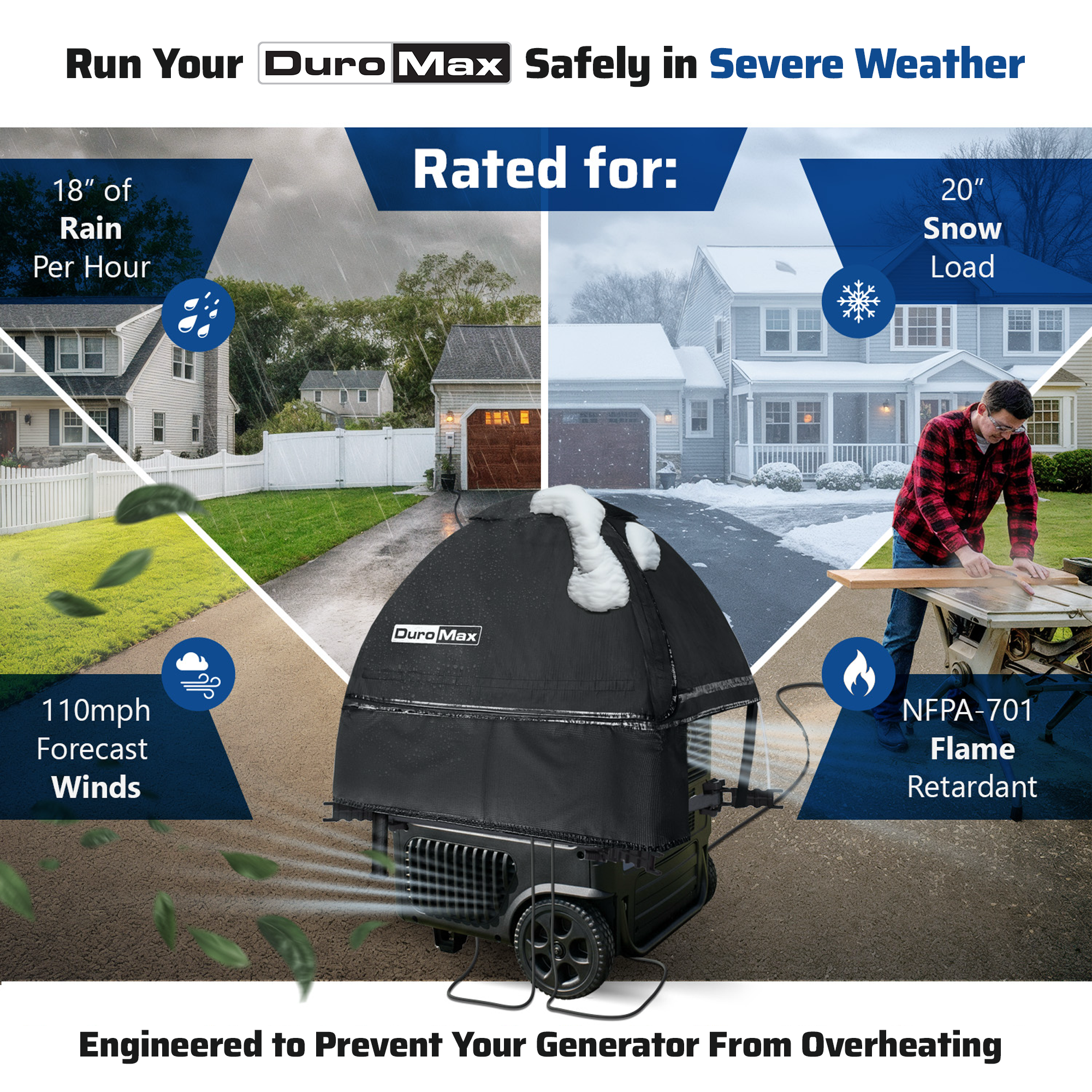 DuroMax DMX-GTV Inverter Generator Tent All Weather Cover Kit - Image 3