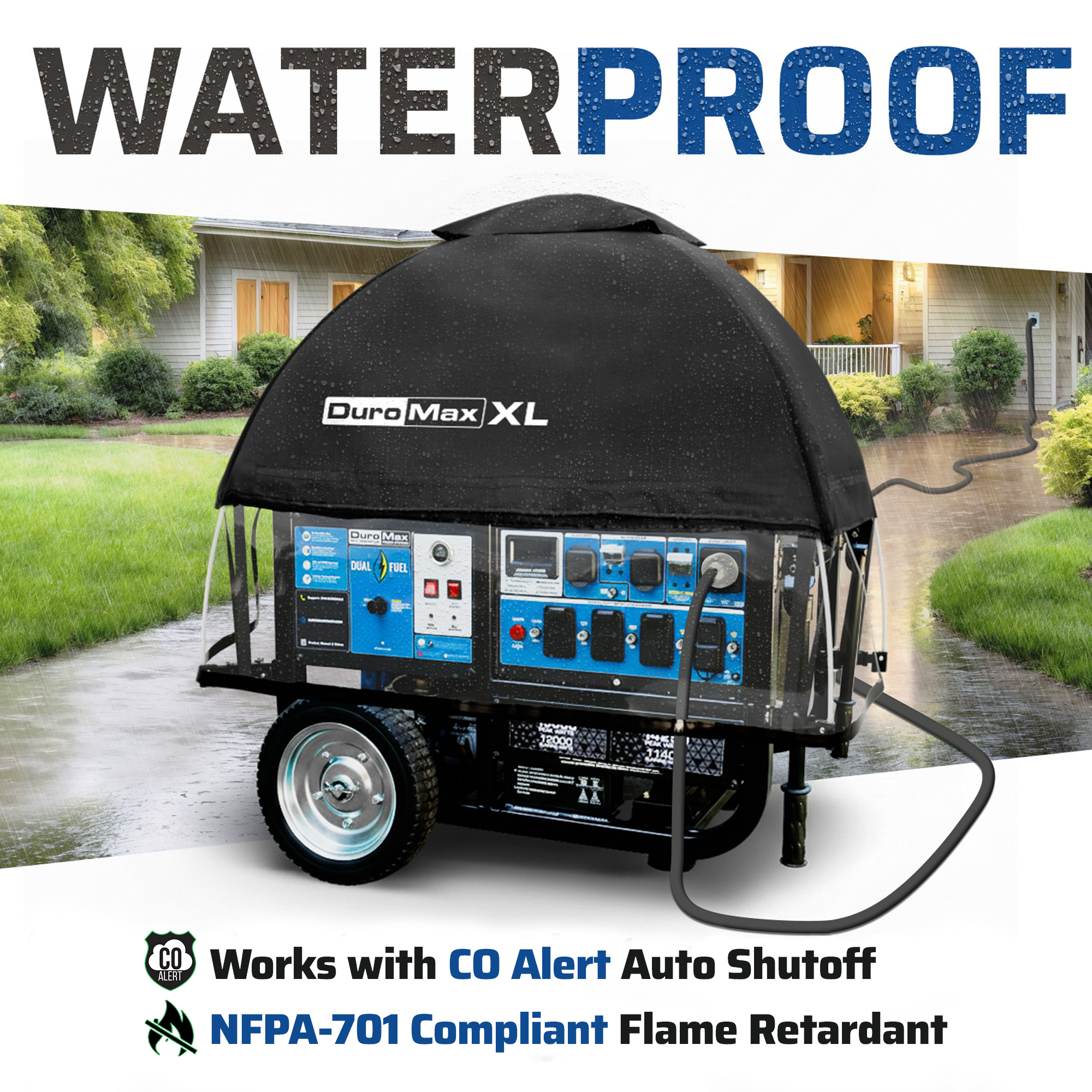 DuroMax DMX-GTX-XL Open Frame Generator Tent All Weather Cover Kit - XL - Image 4
