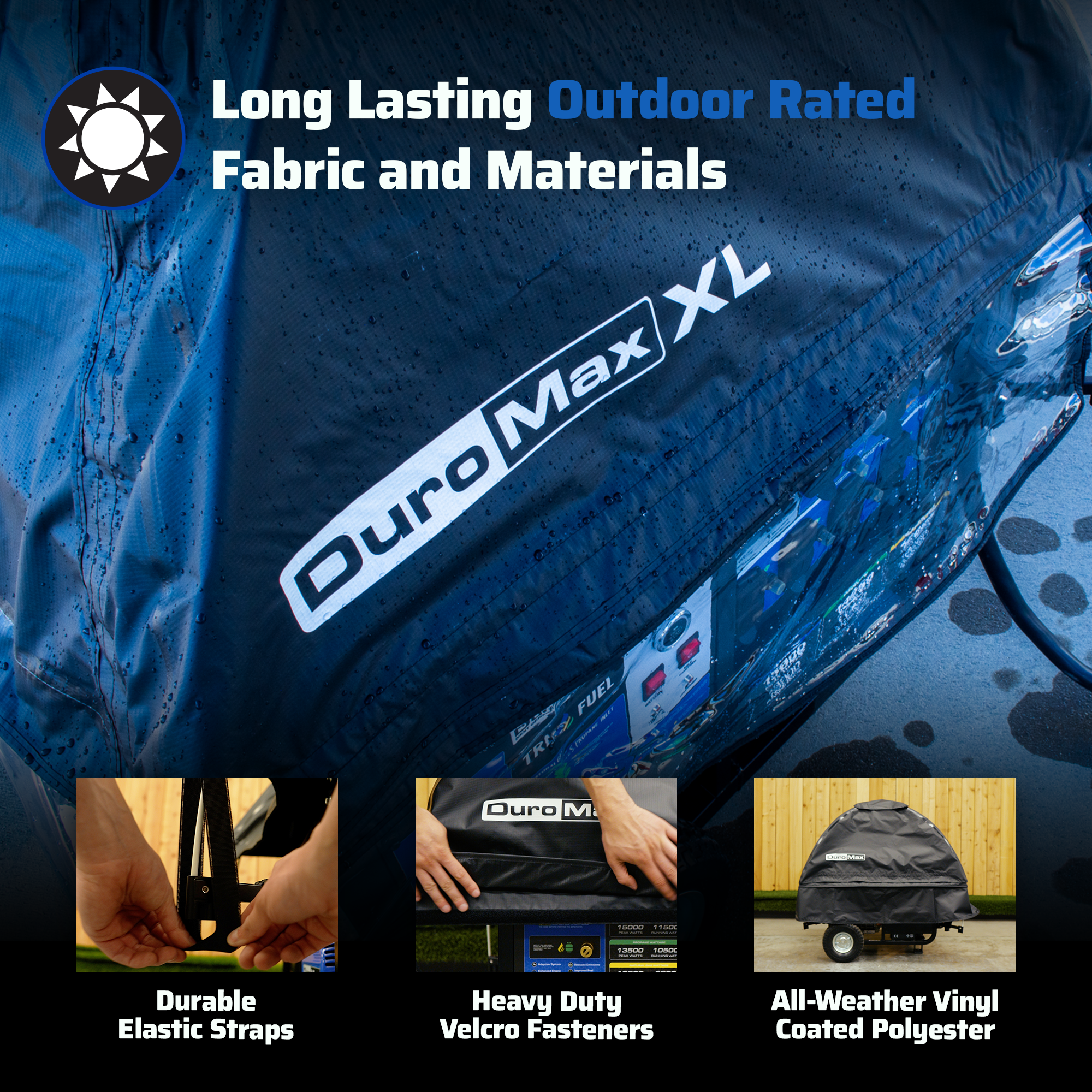 DuroMax DMX-GTX-XL Open Frame Generator Tent All Weather Cover Kit - XL - Image 5