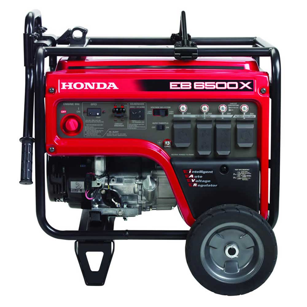 Honda EB6500X1AN2 6,500 Watt Generator w/ Wheel Kit, Hook, and CO Minder - Image 2