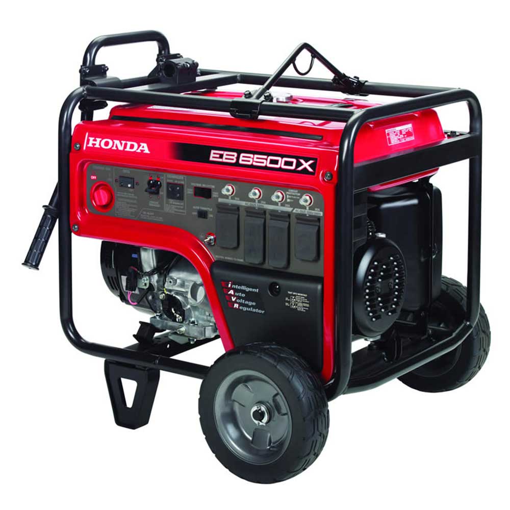 Honda EB6500X1AN2 6,500 Watt Generator w/ Wheel Kit, Hook, and CO Minder - Image 3