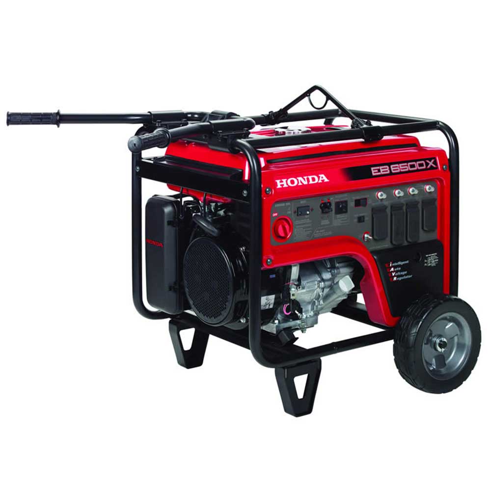 Honda EB6500X1AN2 6,500 Watt Generator w/ Wheel Kit, Hook, and CO Minder - Image 4