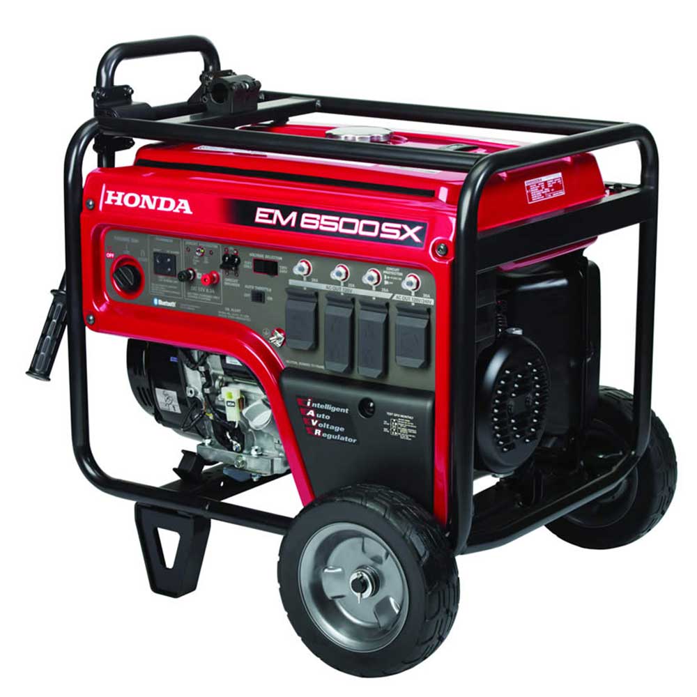 Honda 669060 EM6500S 6,500W 120/240V Electric Start Portable Generator w/ CO-Minder 49-State - Image 3