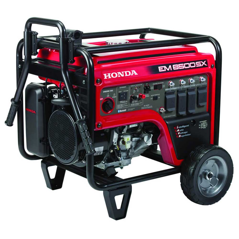 Honda 669060 EM6500S 6,500W 120/240V Electric Start Portable Generator w/ CO-Minder 49-State - Image 4