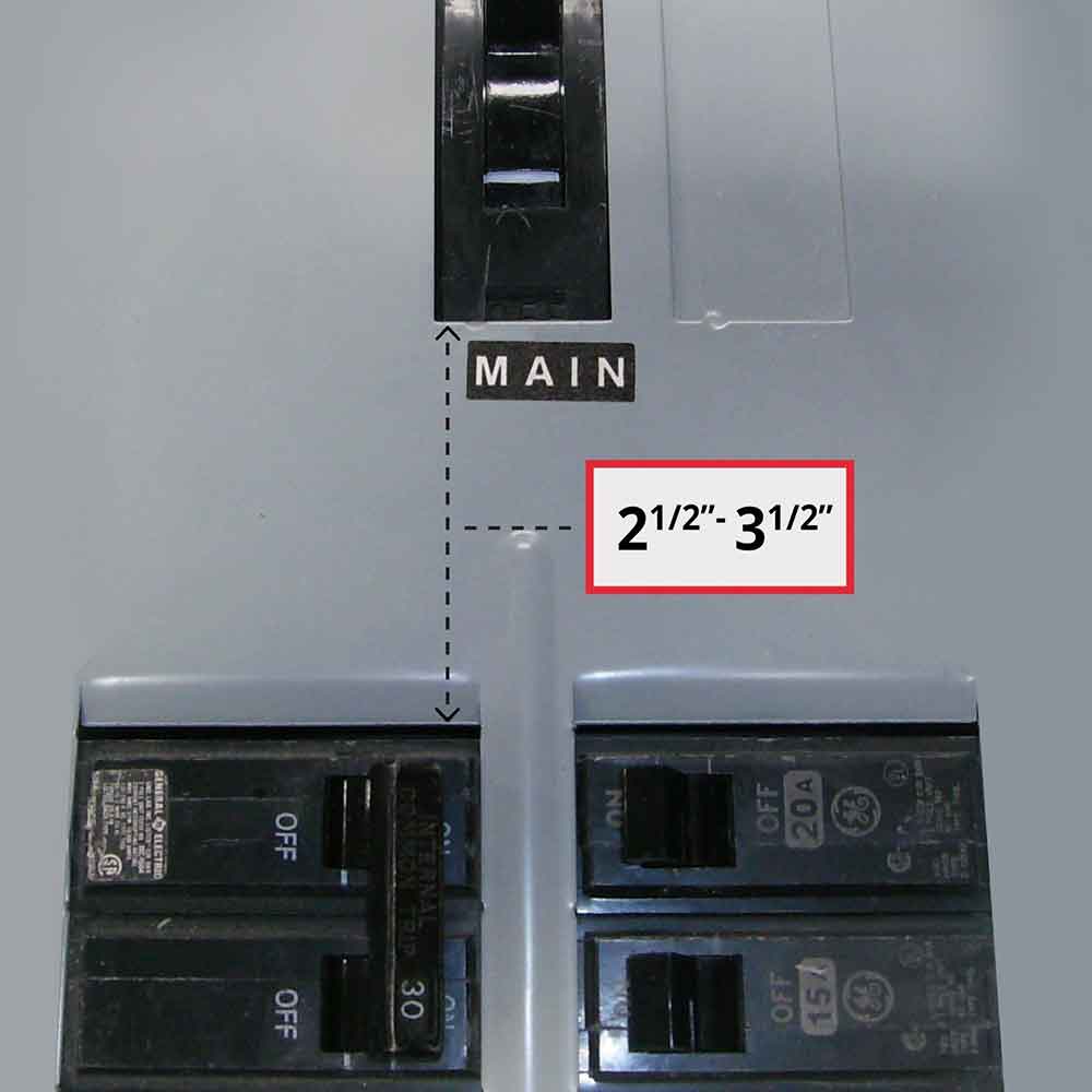 GenInterlock GE-200VL Generator Interlock Kit Breaker Panel 150/200 Amp Panels General Electric Vertical - Image 2