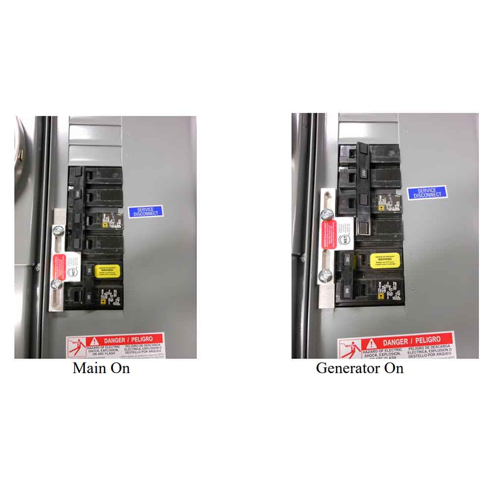 GenInterlock SD-200SA Generator Interlock Kit Breaker Panel 150/200 Amp Panels Square D Meter Main Homeline - Image 2