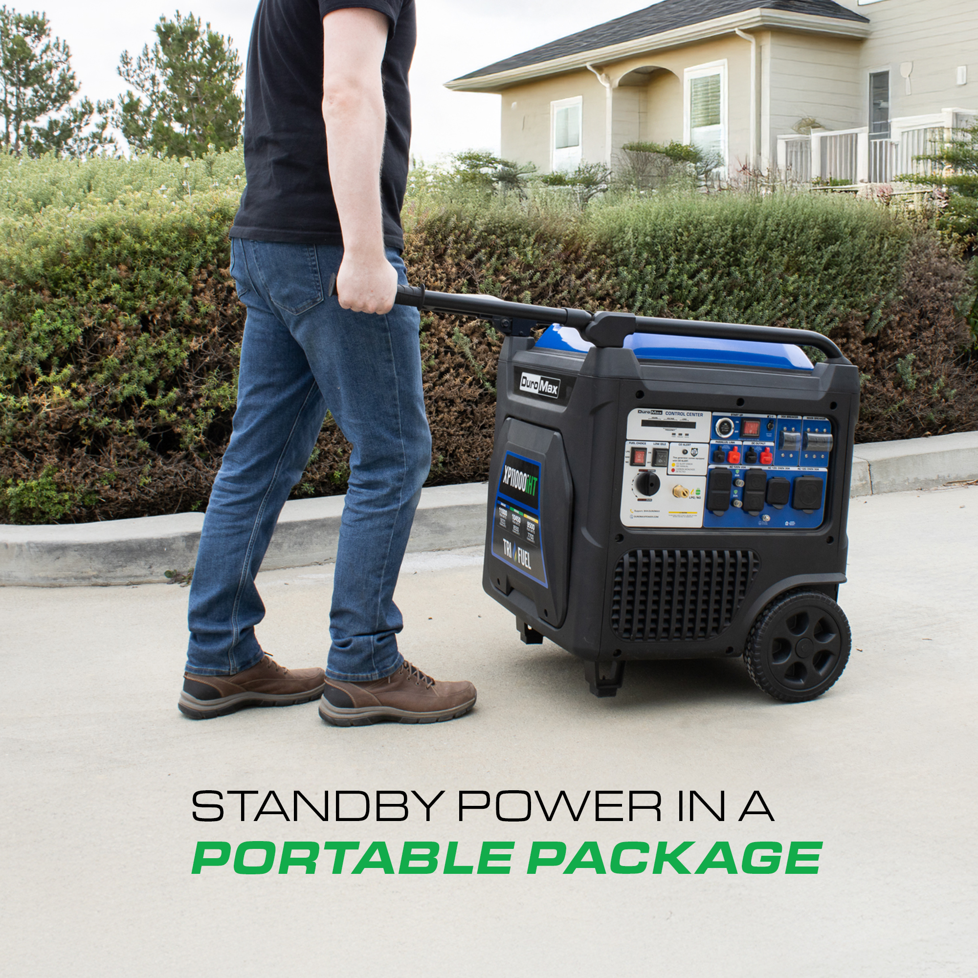 DuroMax XP11000iHT 11,000 Watt Portable Tri Fuel Inverter Generator - Quiet, Low THD - Image 8