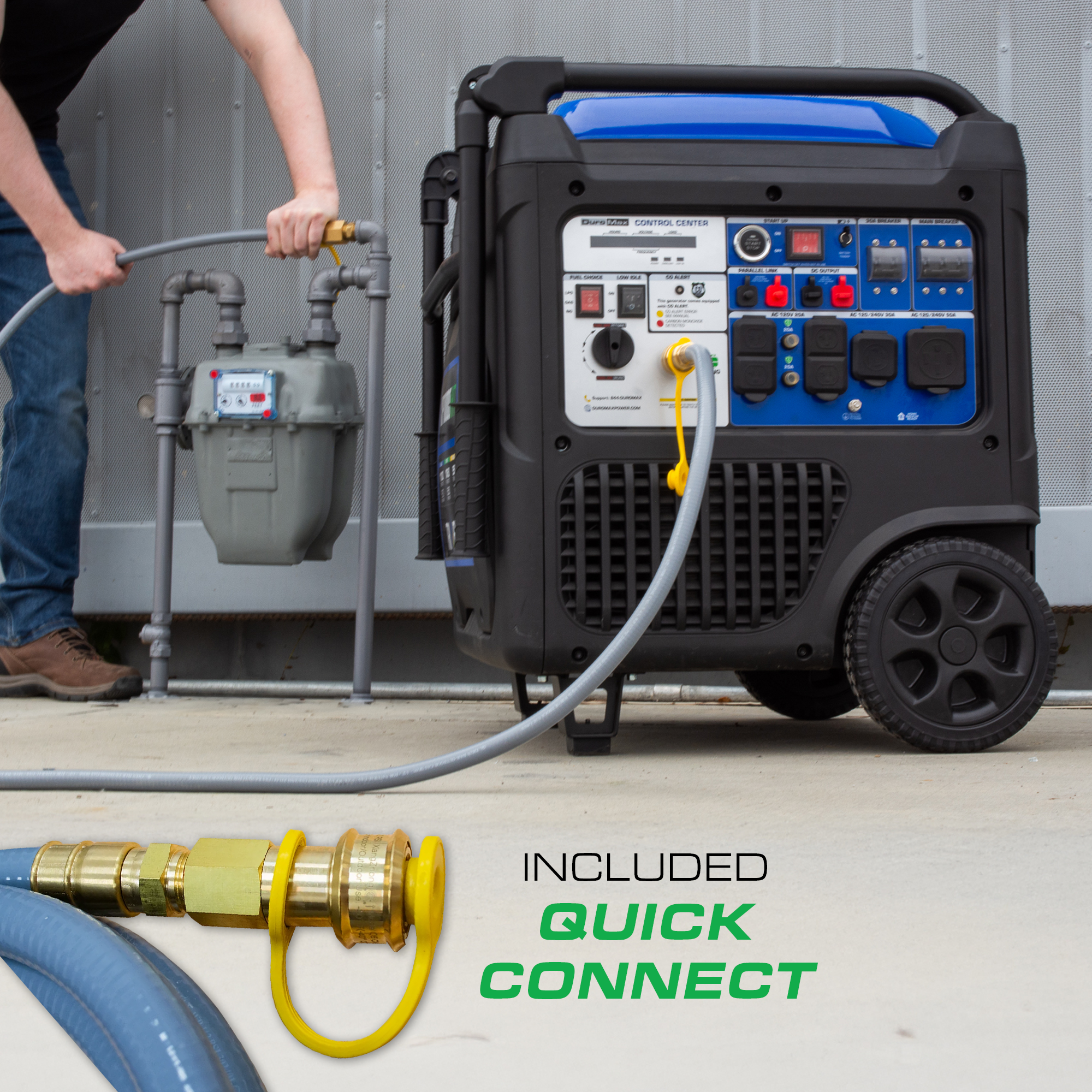 DuroMax XP11000iHT 11,000 Watt Portable Tri Fuel Inverter Generator - Quiet, Low THD - Image 10