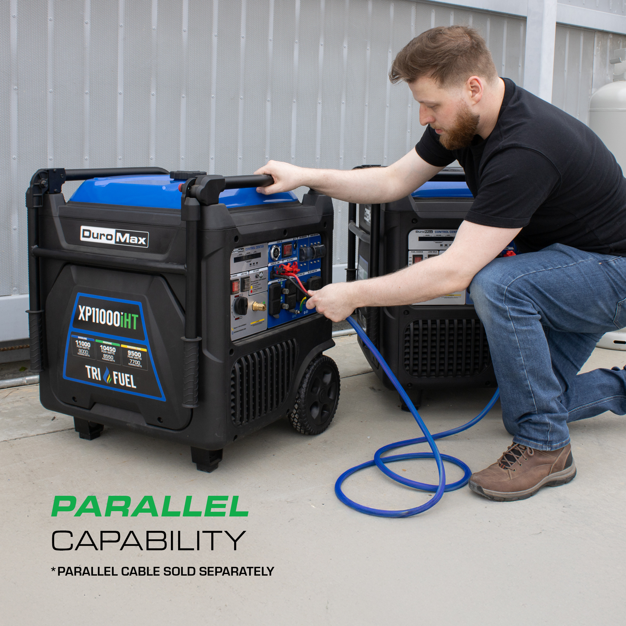 DuroMax XP11000iHT 11,000 Watt Portable Tri Fuel Inverter Generator - Quiet, Low THD - Image 12