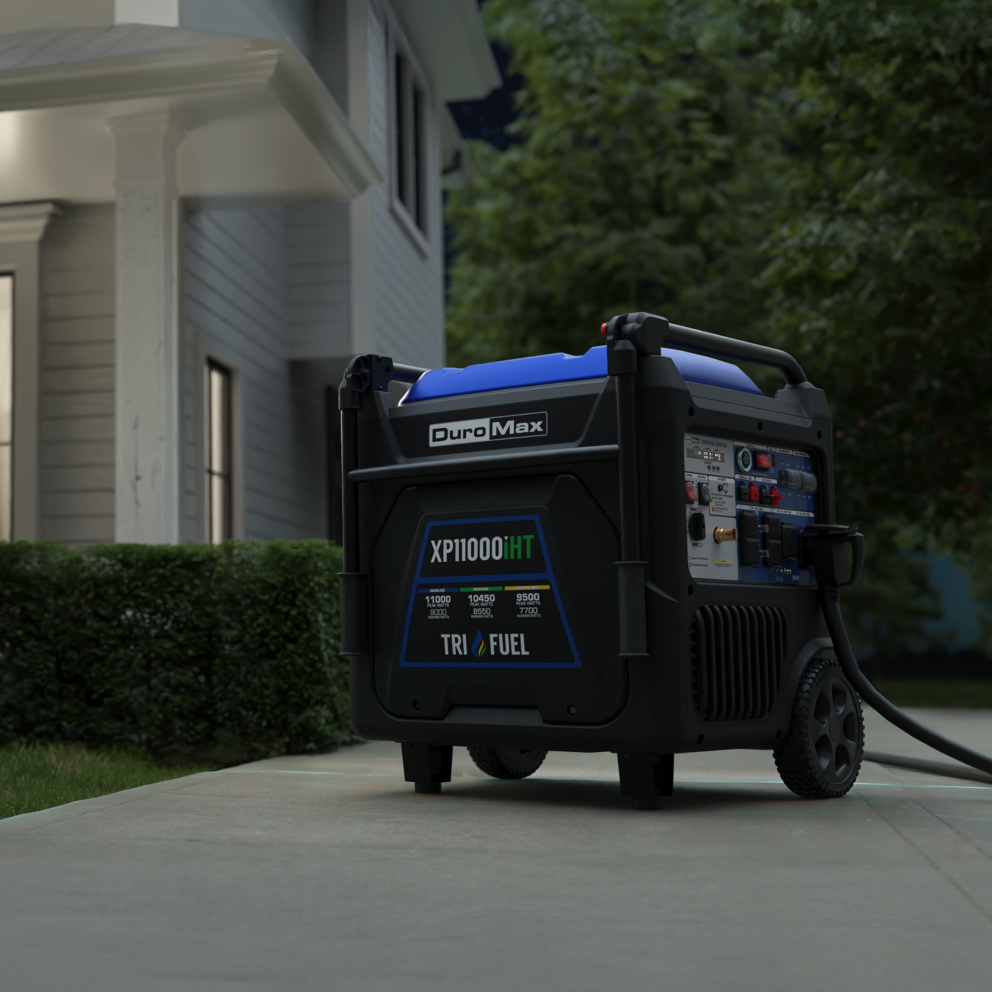 DuroMax XP11000iHT 11,000 Watt Portable Tri Fuel Inverter Generator - Quiet, Low THD - Image 13