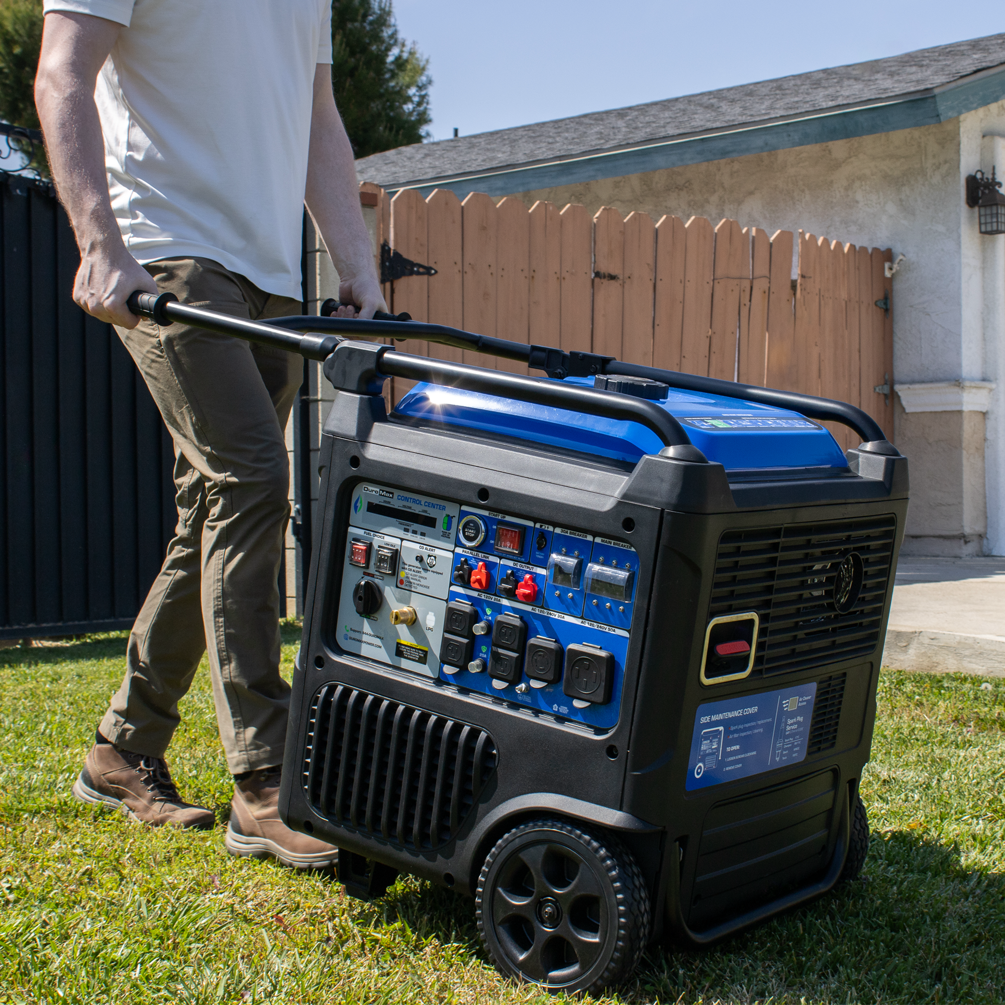 DuroMax XP11000iH 11,000 Watt Portable Dual Fuel Inverter Generator - Quiet, Low THD - Image 9