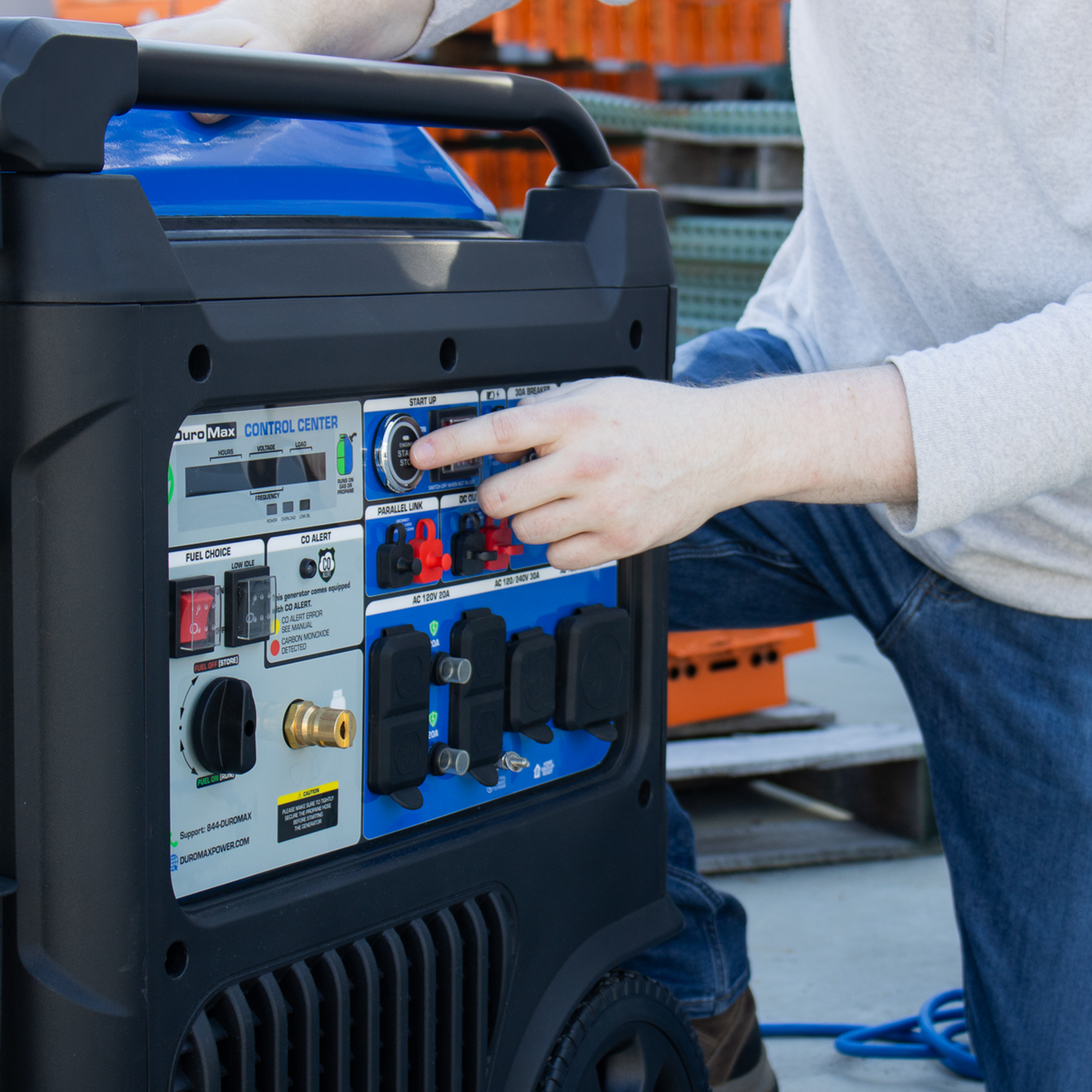 DuroMax XP11000iH 11,000 Watt Portable Dual Fuel Inverter Generator - Quiet, Low THD - Image 15