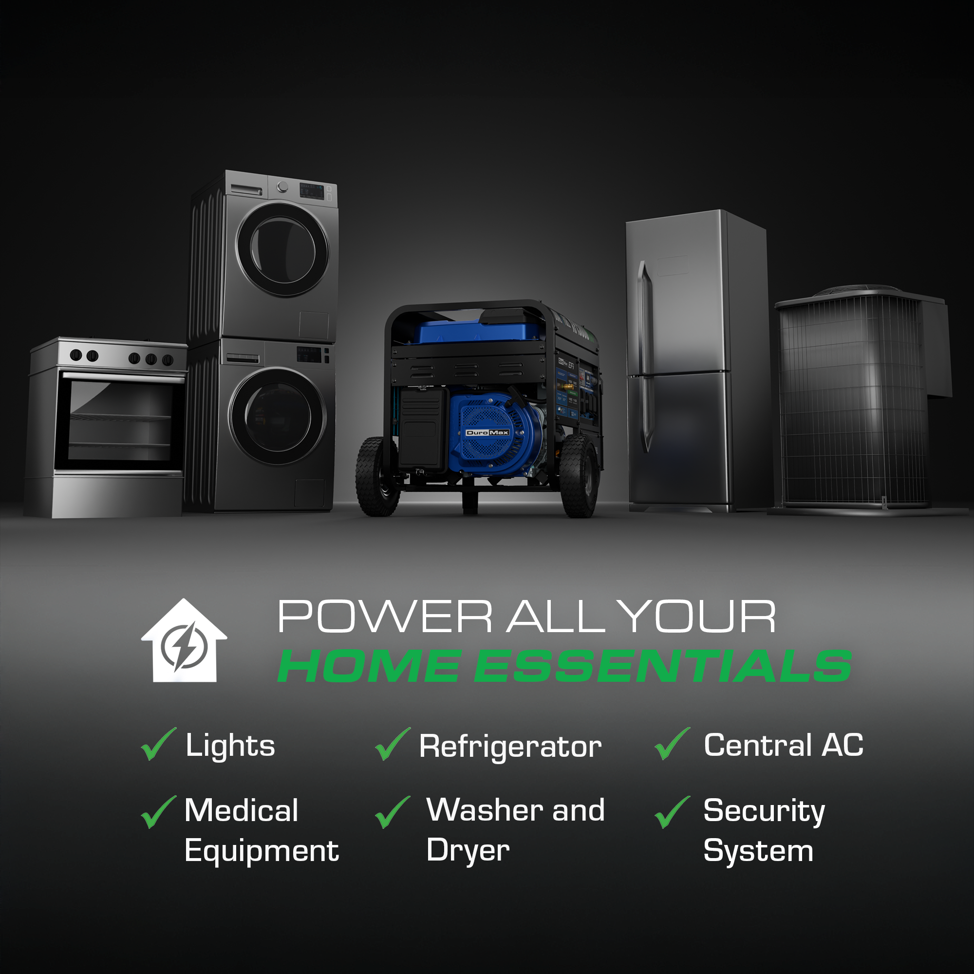 DuroMax XP15000HX+ 15,000W Electric Start Dual Fuel EFI Portable Generator - Image 6