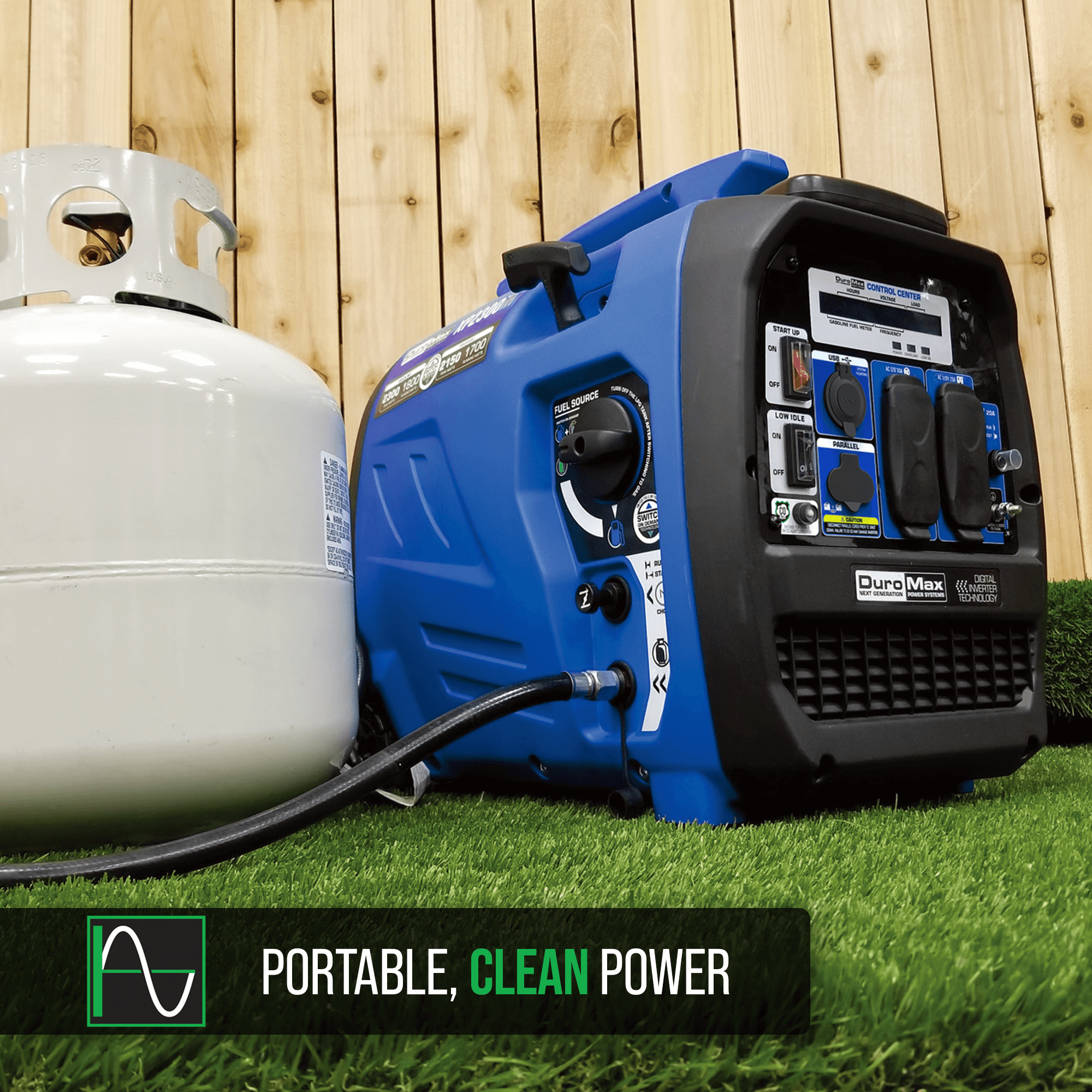 DuroMax XP2300iH 2,300 Watt Portable Dual Fuel Inverter Generator - Quiet, Low THD - Image 7
