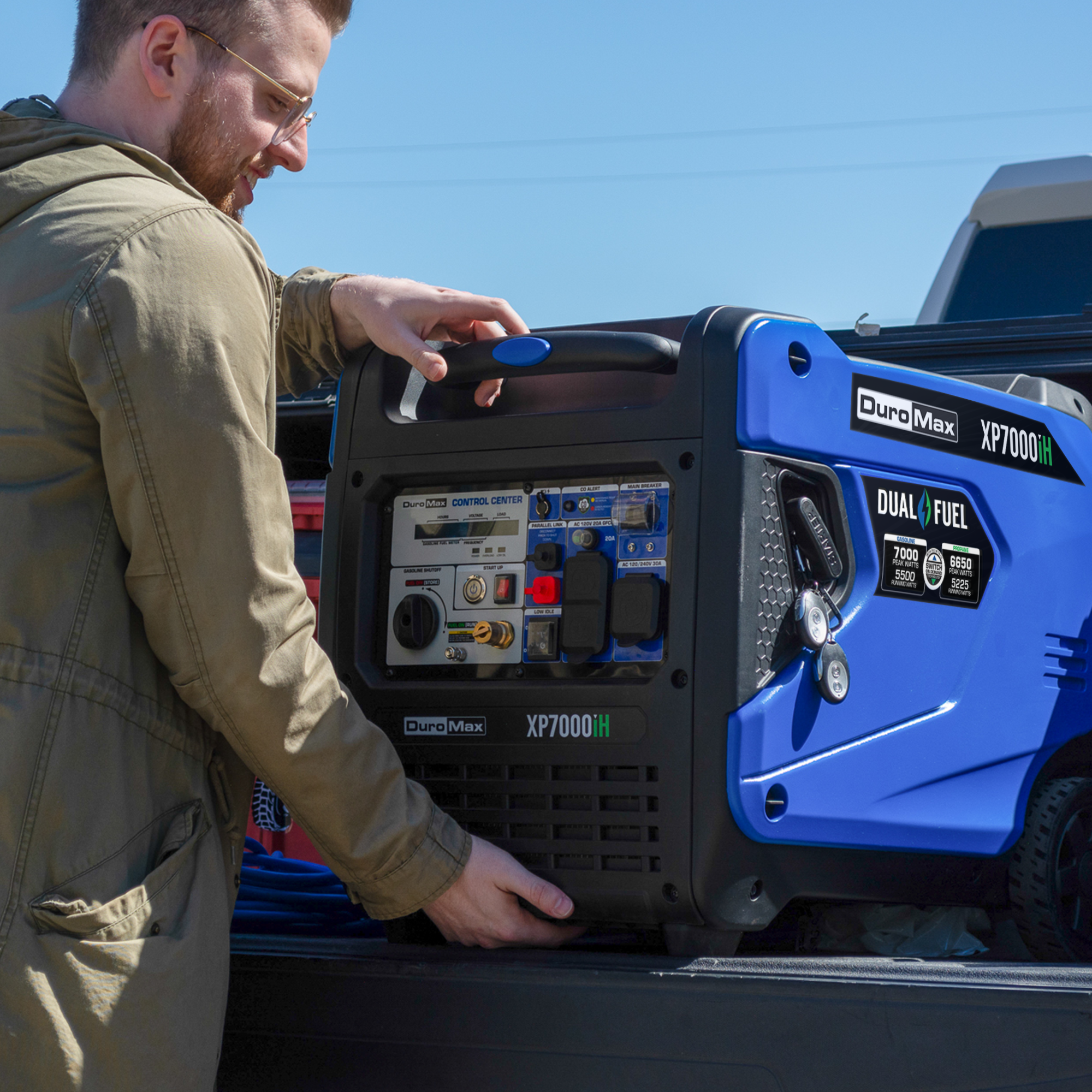 DuroMax XP7000iH 7,000 Watt Portable Dual Fuel Inverter Generator - Quiet, Low THD - Image 9