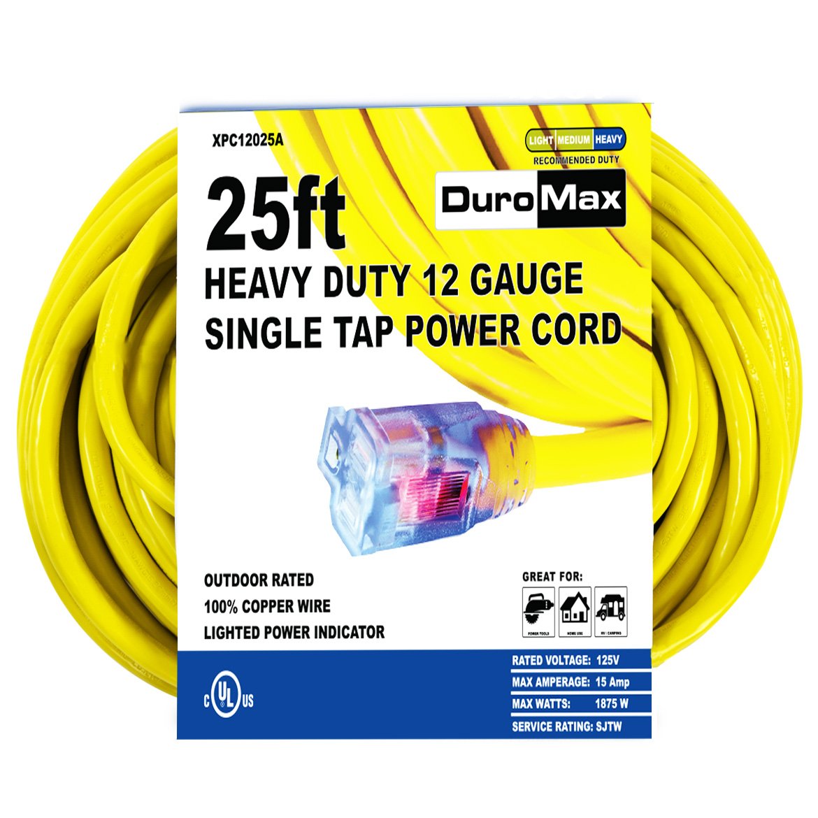 DuroMax Small Generator Cords and Cover Starter Kit (Fits 5,500 Watt Units and Lower) - Image 2