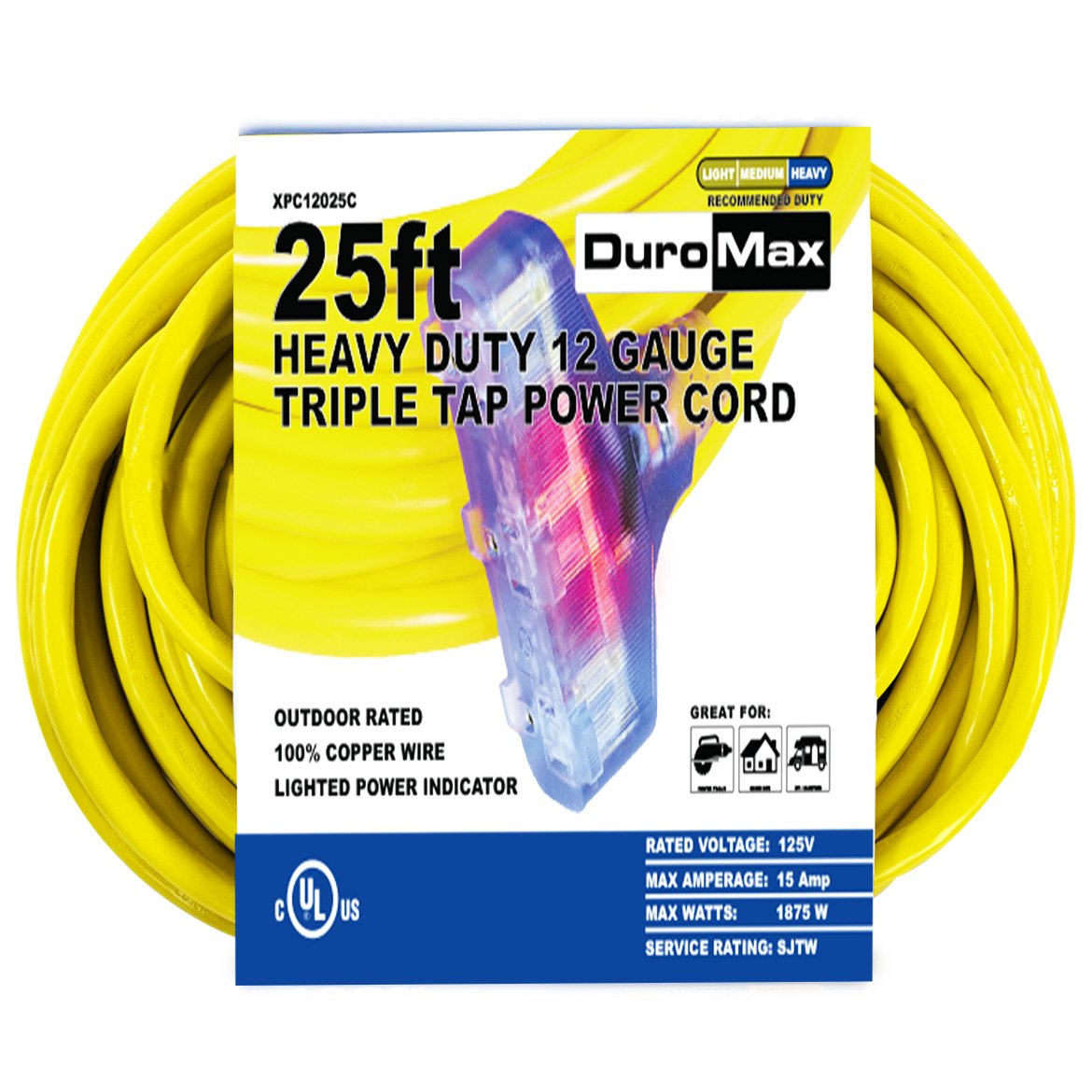 DuroMax Small Generator Cords and Cover Starter Kit (Fits 5,500 Watt Units and Lower) - Image 3