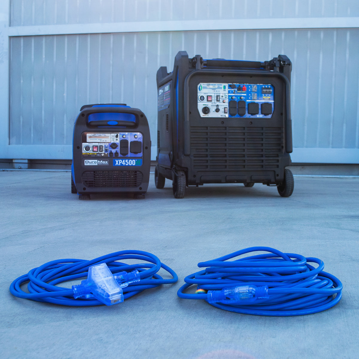 DuroMax XPX12050A Heavy Duty SJEOOW 50-Foot 12 Gauge Blue Single Tap Extension Power Cord - Image 10